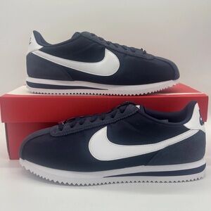 Men's Nike Cortez TXT Sneakers Shoes - Midnight Navy White HF0263-400 - Size 9.5